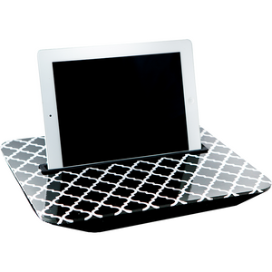 Geometric Black + White, and Solid Black Tablet Tray Set|Tech - Fashionit_inc