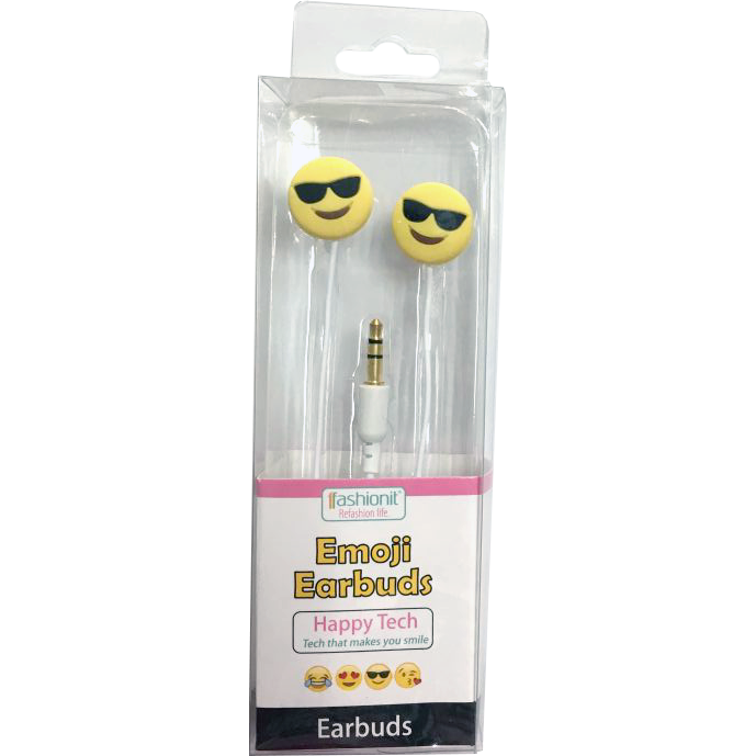 Fashionit Sunglass Emoji earbuds headphones