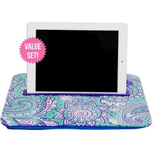 Purple Pattern and Solid Purple Tray Set|Tech - Fashionit_inc