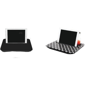 Geometric Black and White Tablet Tray