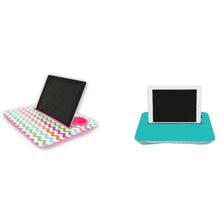 Colorful Chevron and Teal Tablet Tray Set|Tech - Fashionit_inc
