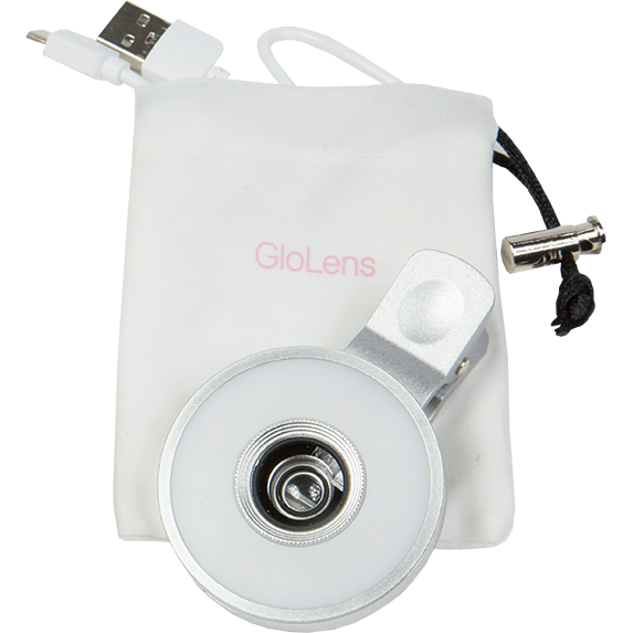 GloLens-Wide Angle Illuminating lens Silver