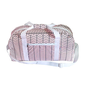 Fashionit Eco Friendly Metallic  Silver Striped Paper Tote