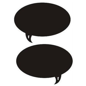 Speech Bubble Chalkboard Wall Decal|Home Decor - Fashionit_inc