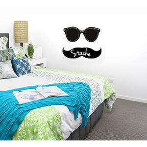 Sunglass and Mustache Wall Decal Set| - Fashionit_inc